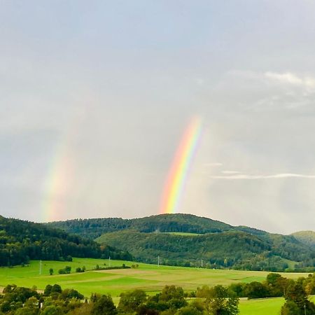 Atemberaubender Ausblick Mit Premium-Wanderwegen Vor Der Haustuer Lägenhet Albstadt Exteriör bild
